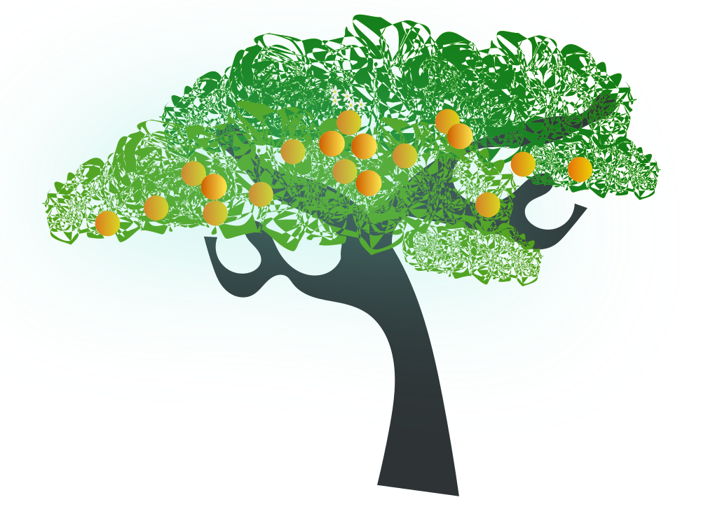 OnlineLabels Clip Art - orange tree